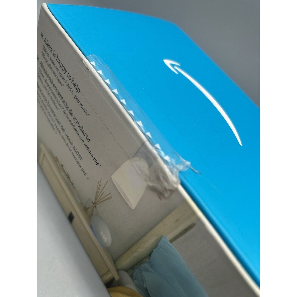 Amazon Echo Dot with Clock (4th Gen) - Glacier White - Sealed - Picture 4 of 6